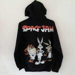 Space Jam Looney Tunes Taz Bugs Wiley Hooded Sweatshirt